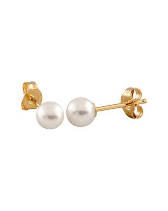 Splendid Pearls 14K 4-4.5Mm Freshwater Pearl Studs