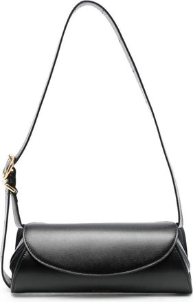 Jil Sander Black Cannolo Mini Shoulder Bag