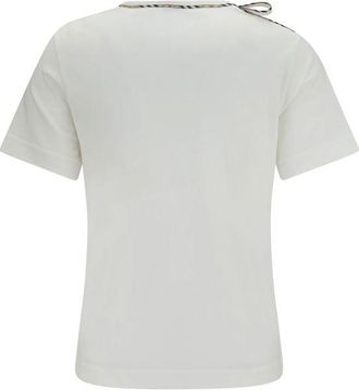 Burberry Womens White Cotton T-Shirt