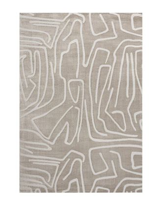 Jonathan Y Designs Jonathan Y Alcina Modern Scandinavian Graphic Lines High-Low Area Rug