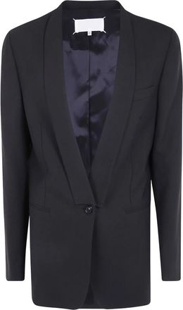 Maison Margiela Klassieke Single Breasted Blazer - Dames - Blazers - Zwart - XS - Jassen
