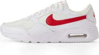Nike Nike Mens Air Max SC Shoes, White/University Red, 9.5