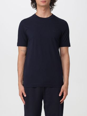 HUGO BOSS T-shirt girocollo da uomo in cotone con logo ricamato