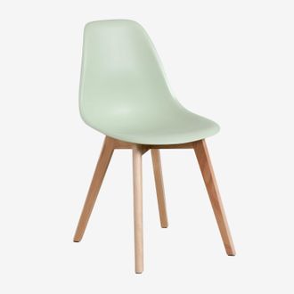 Sklum Sklum - Pack De 2 Sillas De Comedor En Polipropileno Y Madera De Haya Scand Nordic
