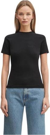 VETEMENTS Logo Fitted T-Shirt - Dames - T-shirts - Zwart - XS - Katoen - Tops