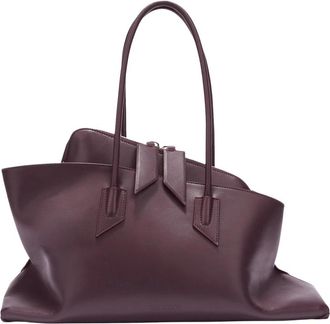 The Attico La Passeggiata Schoudertas - Dames - Schoudertassen - Paars - ONE Size - Leer - Tassen