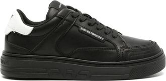 Emporio Armani Sneakers - Dames - Sneakers - Zwart - 41 EU - Leer - Schoenen