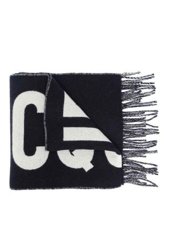 Jacquemus Navy blue logo scarf
