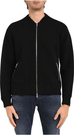 Mauro Grifoni Truien & Vesten, Heren, Zwart, 2Xl, Wol, Winterjassen