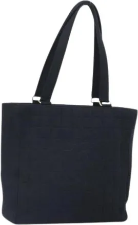 Chanel Pre-owned Vintage Tote Bag - Dames - Vintage Shopper - Zwart - ONE Size - Katoen - Vintage