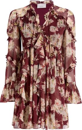 Cinq à Sept Abito corto Mae Bouquet Albani - Rosso