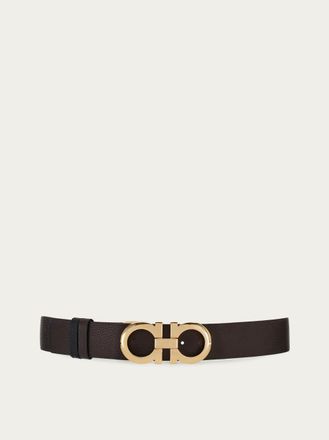 Ferragamo Women Reversible and adjustable Gancini belt Brown