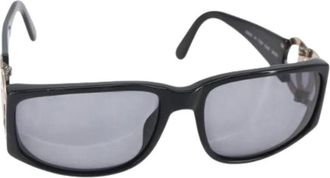 Chanel Pre-owned Accessories, female, Black, Size: ONE SIZE Pre-owned Plastic Sunglasses