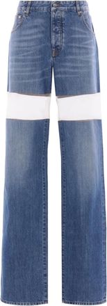 Duran Lantink Jeans dritti con dettaglio cut-out - Blu