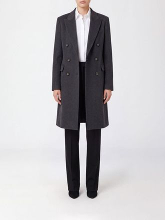 Tagliatore Cappotto lungo doppiopetto in lana e cashmere con revers a lancia