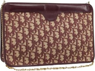 Dior Pre-owned Vintage Canvas Schoudertas - Dames - Vintage Clutch - Veelkleurig - ONE Size - Leer - Vintage