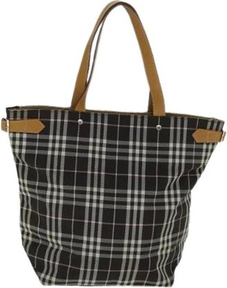 Burberry Pre-owned Tote Bags, female, Multicolor, Size: ONE SIZE Pre-owned Nova Check Blue Label Nylon Tote
