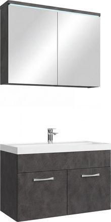 Badplaats Badplaats Mueble De Ba&ntilde;o Paso 02 80 X 40 Cm - Gris Oscuro - Mueb