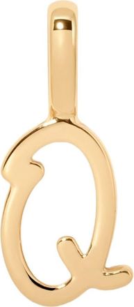 Made by Mary Script Initial Charm Gold Vermeil in Gold Vermeil Initial Q at Nordstrom