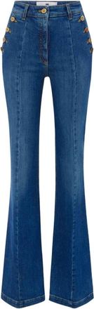 Elisabetta Franchi Mujer, Vaqueros, Azul, Talla: W28