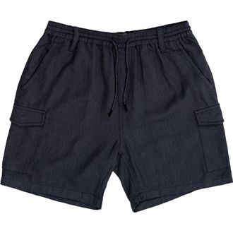 Burnside Cotton & Linen Blend Cargo Shorts in Grey at Nordstrom Rack, Size X-Large