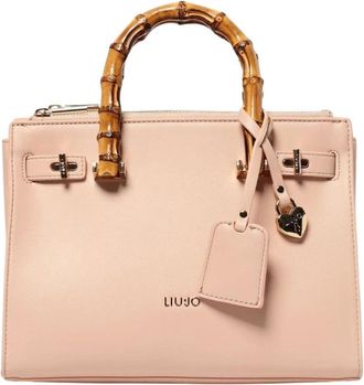 Liu Jo Tassen, Dames, Roze, ONE Size, Bamboe, Satchel Handbag Bamboo Handle