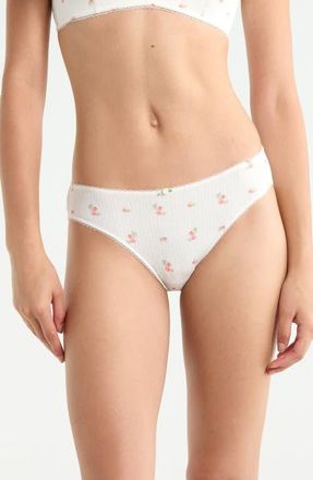 Etam Sleepover Briefs in Print Ecru Backgr at Nordstrom, Size X-Large
