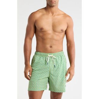 Tommy Bahama Naples Teeny Martini Print Swim Trunks in Tequila at Nordstrom, Size Small