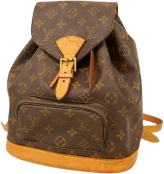 Louis Vuitton Pre-owned Backpacks, female, Brown, Size: ONE SIZE Pre-owned Montsouris MM Backpack