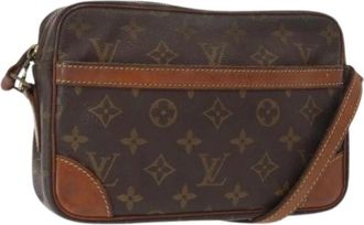 Louis Vuitton Pre-owned Cross Body Bags, female, Brown, Size: ONE SIZE Pre-owned Canvas Cross Body Bag