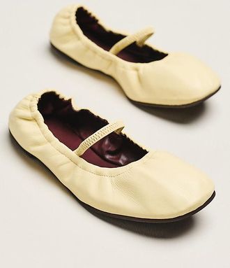 Reformation Buffy Ruched Ballet Flats
