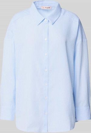 A-View Regular Fit Hemdbluse mit Knopfleiste in Hellblau, Gr&ouml;&szlig;e 38