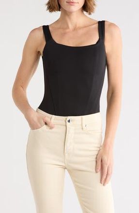 Good American Scuba Corset Bodysuit in Black at Nordstrom Rack, Size X-Small