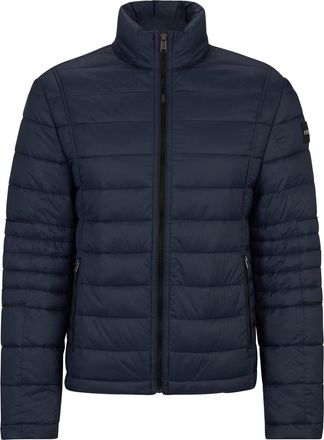 HUGO BOSS Mens Solid Patterned Puffer Jacket in Dark Blue - Size X-Large