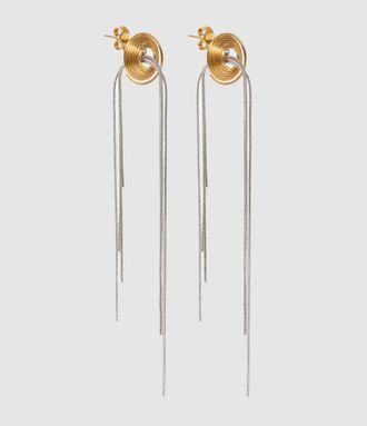 Shaker Jewels Boucles Doreilles Filante Dor&eacute; Argent