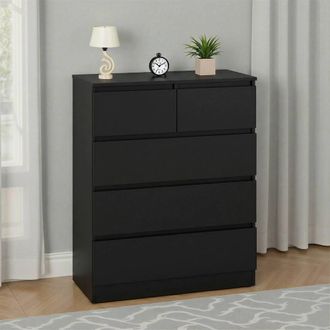Seconique Malvern 3+2 Drawer Chest - Black