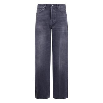 Haikure Bethany Wide Leg Jeans - Dames - Loose Fit Jeans - Zwart - W30 - Katoen - Jeans
