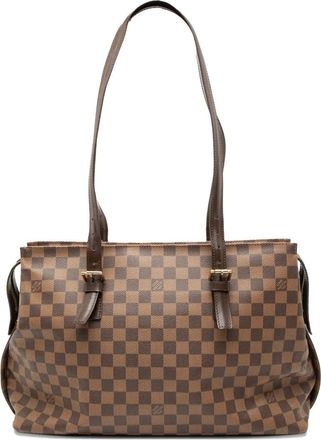 Louis Vuitton Borsa a spalla Chelsea in tela Damier Ebène 2003 - Marrone
