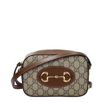 Gucci Umhängetaschen Horsebit 1955 Frauen Stoff beige/braun