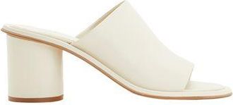 8 by YOOX LEATHER BLOCK HEEL MULES