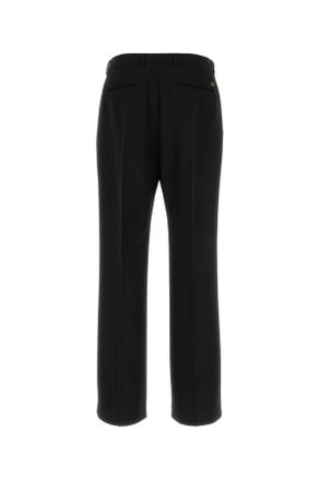 Valentino Garavani Mens Black Wool Pant Nero Virgin Pantaloni