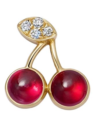 Loquet London 18K yellow gold Cherry Pick diamond charm