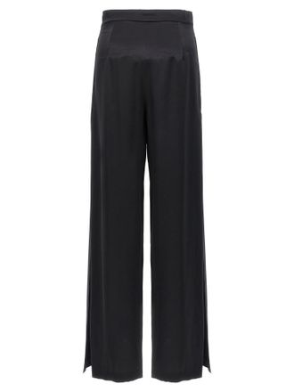 Max Mara Womens Black Silk Casual Pants