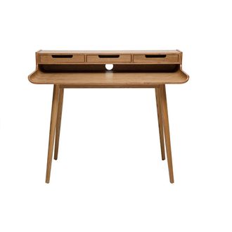 Miliboo Escritorio Vintage Fresno 3 Cajones L110 Cm Opus