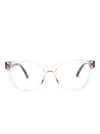 Emporio Armani cat eye-frame glasses - Pink