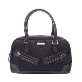 Gucci Pre-owned Handbags, female, Black, Size: ONE SIZE Pre-owned GG Canvas Handbag
