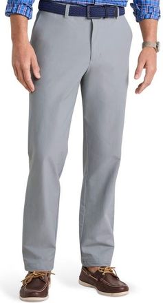 Vineyard Vines On-The-Go Straight Leg Performance Pants in Ultimate Gray at Nordstrom, Size 33 X 32