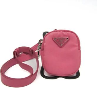 Prada Pre-owned Cross Body Bags, female, Pink, Size: ONE SIZE Pre-owned Leather prada-bags