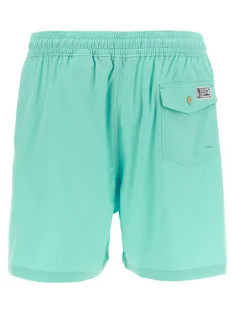 Polo Ralph Lauren Logo-Embroidered Swim Shorts - Mint