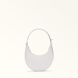 Furla Delizia Borsa Mini Talco H Bianco Pelle Di Vitello Morbida Donna